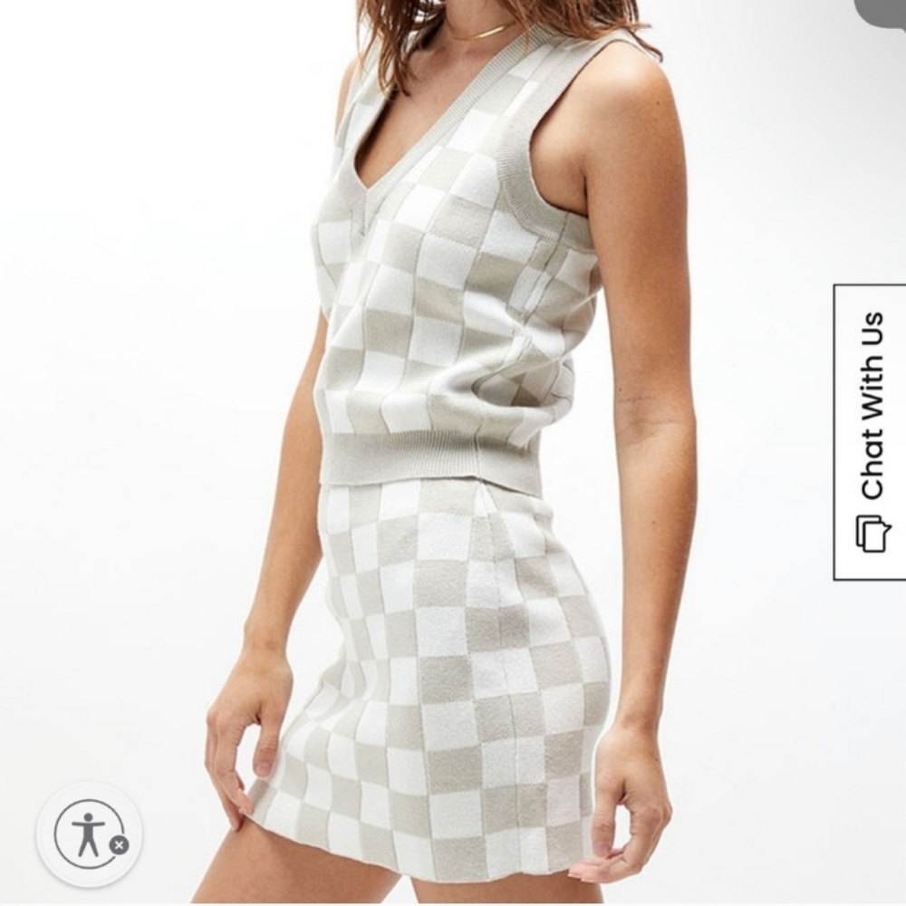 Charlie Holiday AVALON CHECKERED SET NWT